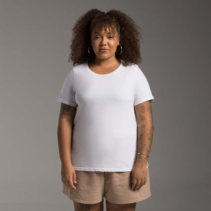 Tech T-Shirt Air Plus Feminina - Branco