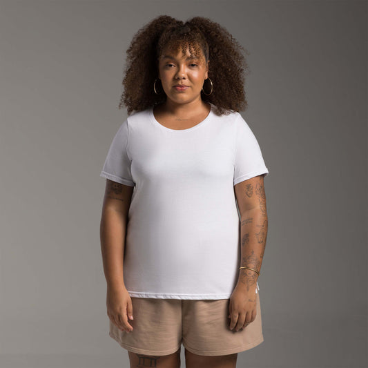 Tech T-Shirt Air Plus Feminina - Branco