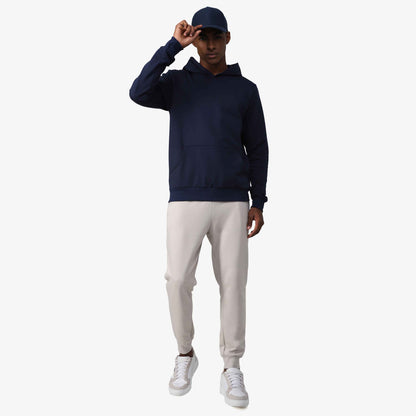 Blusão Tech Impermeável Moletom Flanelado Capuz - Azul Marinho