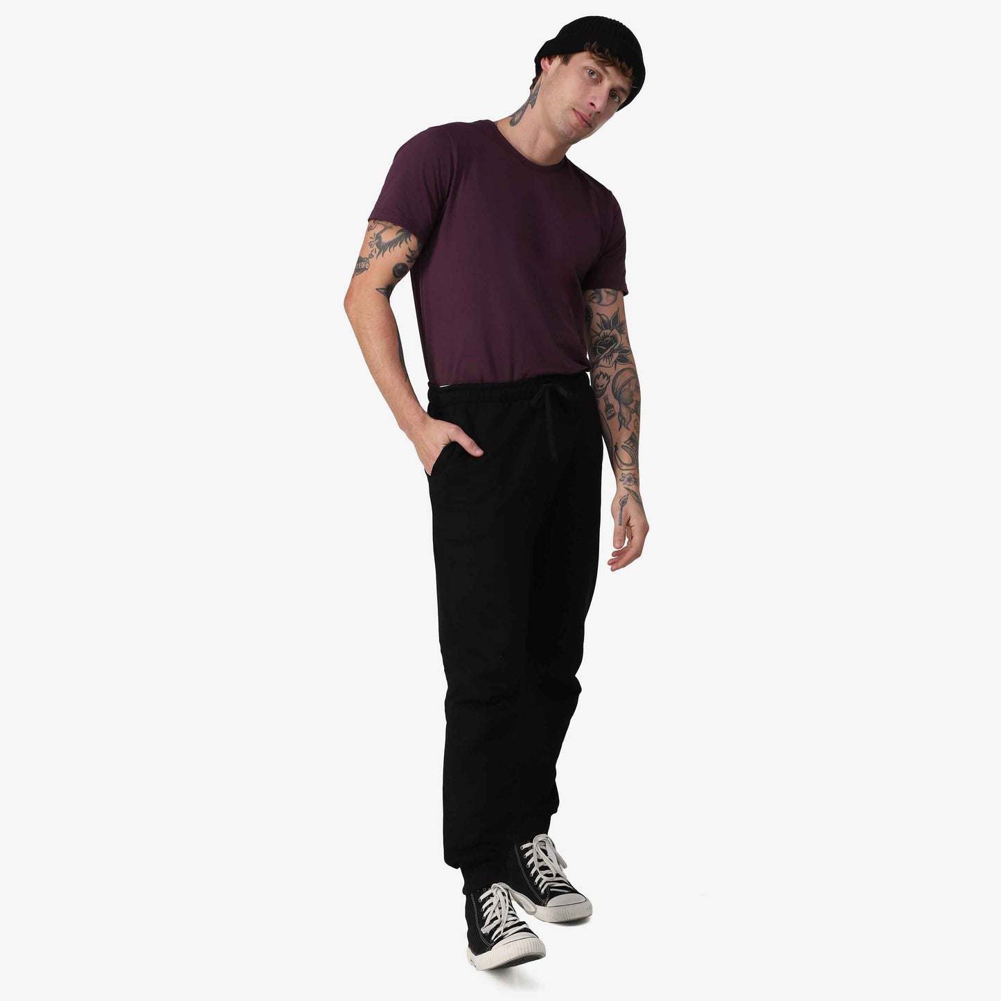 Calça Jogger Tech Impermeável Moletom Flanelado - Preto