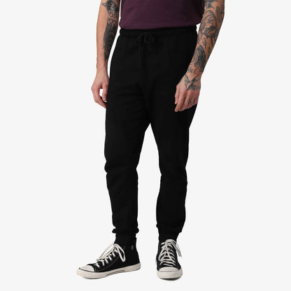 Calça Jogger Tech Impermeável Moletom Flanelado - Preto