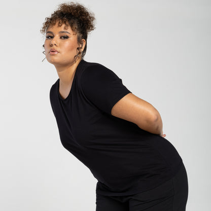 Tech T-Shirt Anti Odor Slim Plus Feminina - Preto