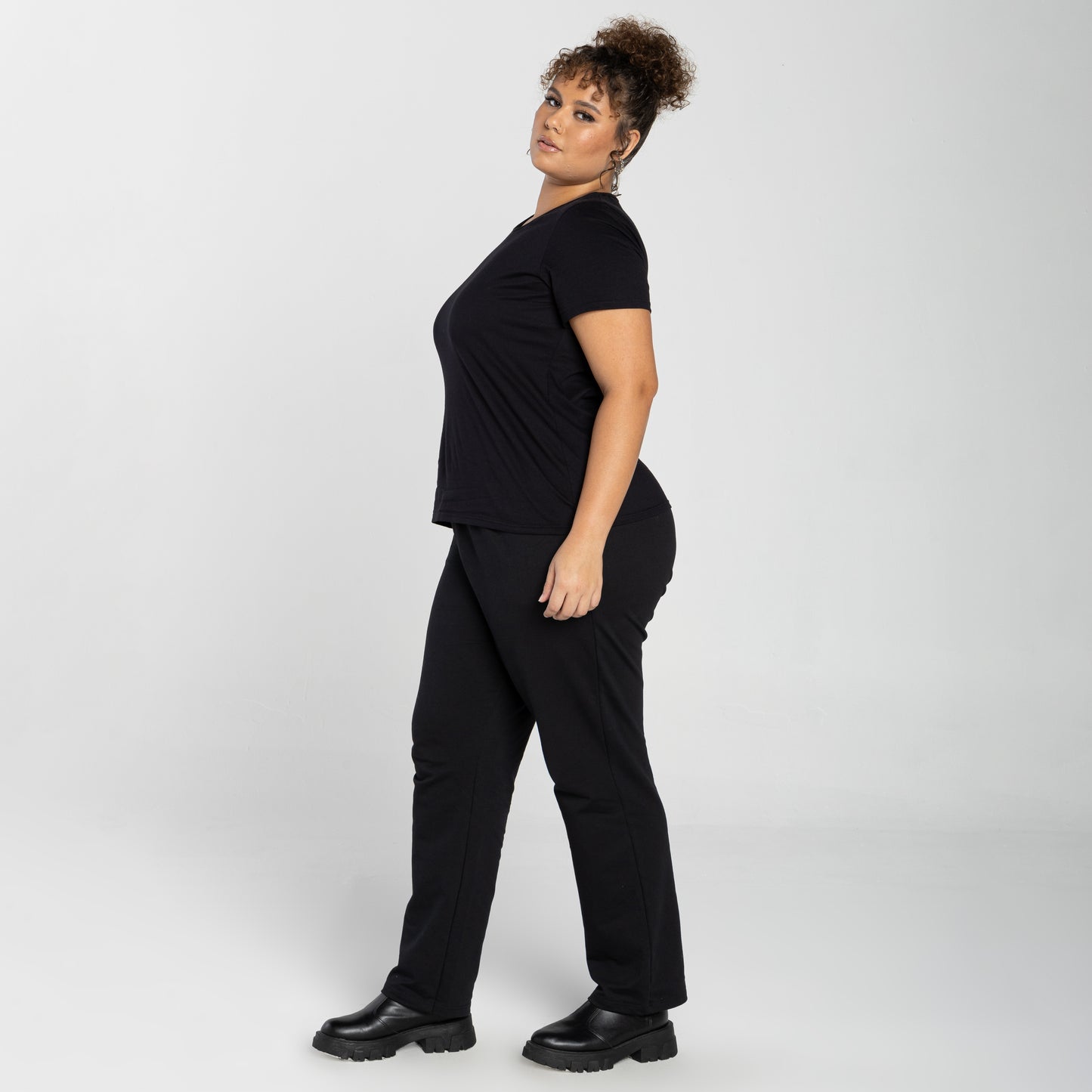 Tech T-Shirt Anti Odor Slim Plus Feminina - Preto