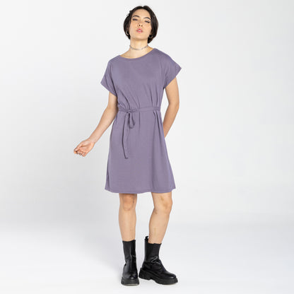 Vestido Amarração Air Feminino - Mirtilo