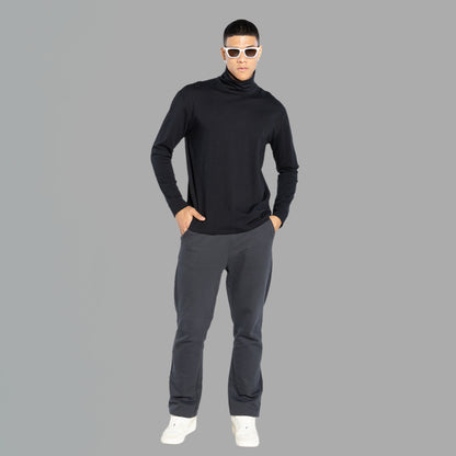Tech T-Shirt Anti Odor Gola Rolê Masculina - Preto