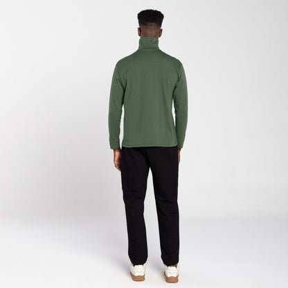 Tech T-Shirt Anti Odor Gola Rolê Masculina - Verde Figo