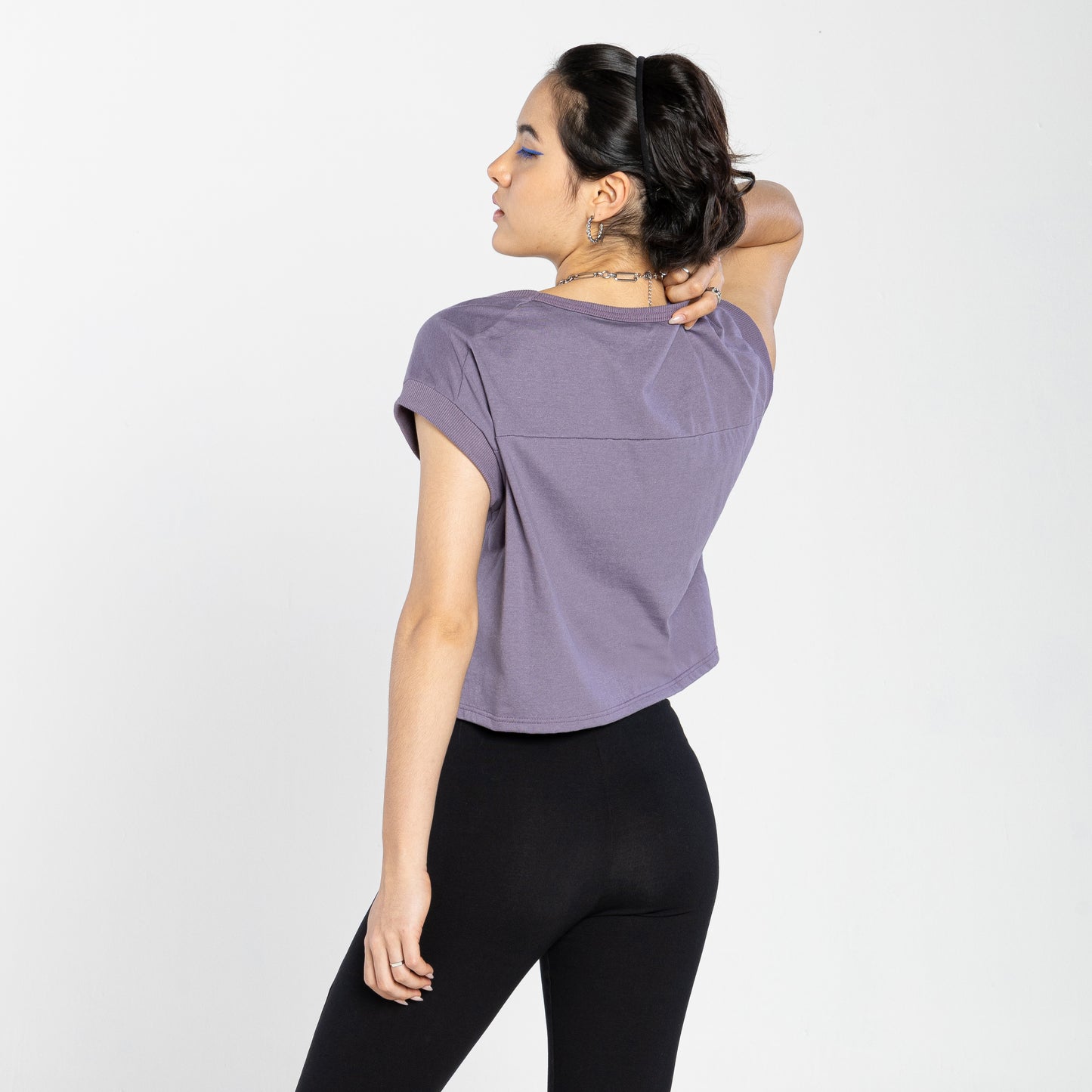 Blusa Tech Air Recorte Feminina - Mirtilo