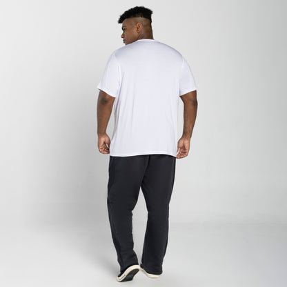 Tech T-Shirt Modal Recorte Plus Masculina - Branco