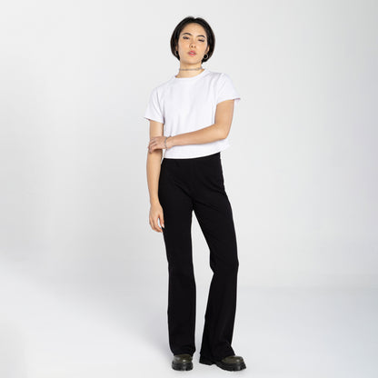 Tech T-Shirt Ribana Anti Odor Cropped Feminina - Branco