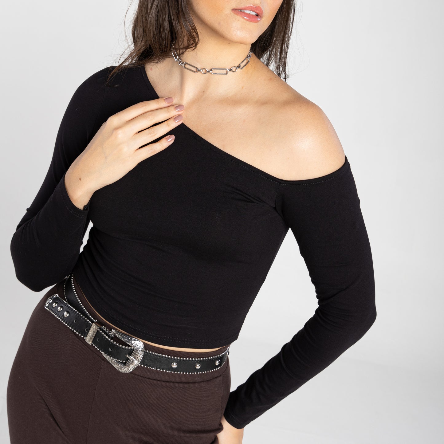Blusa Tech Anti Odor Ombro Único - Preto