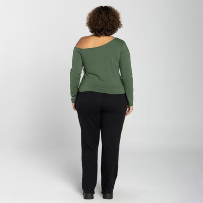 Blusa Tech Anti Odor Ombro Único Plus - Verde Figo