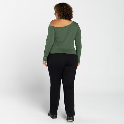 Blusa Tech Anti Odor Ombro Único Plus - Verde Figo