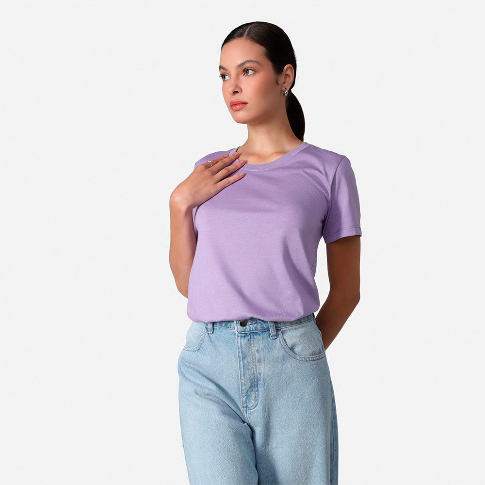 Camiseta Pima Feminina | Life Collection - Lilás