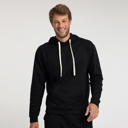 Blusão Moletom Com Capuz Masculino - Preto