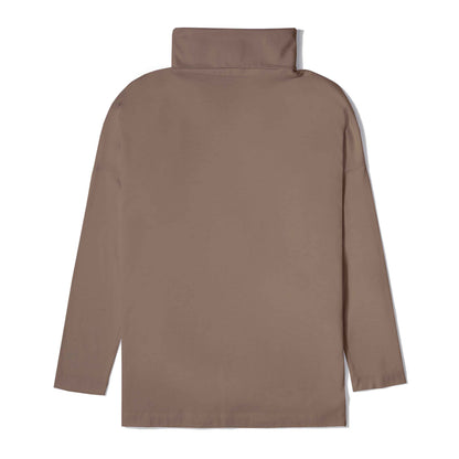 Blusa Pima Gola Rolê Feminina - Bege Pastel