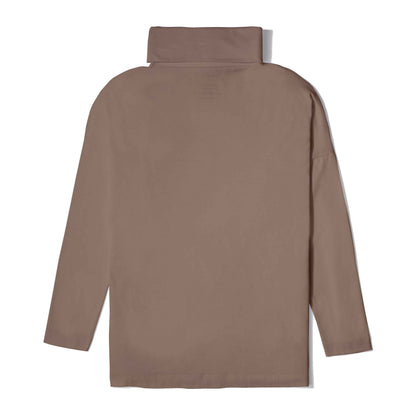 Blusa Pima Gola Rolê Feminina - Bege Pastel