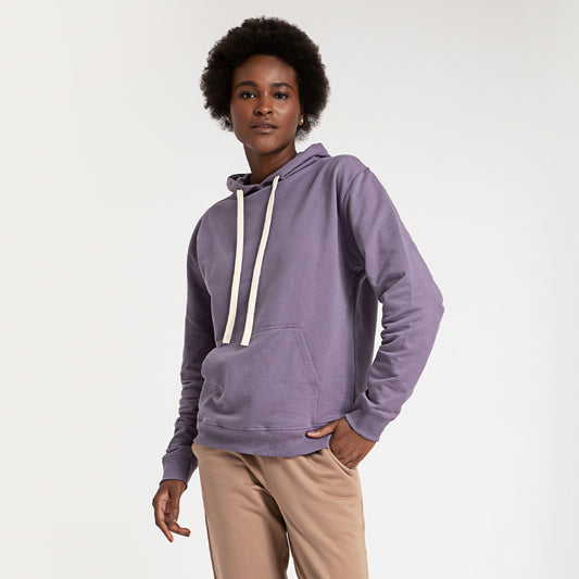 Casaco de Moletom Feminino - Roxo Ametista