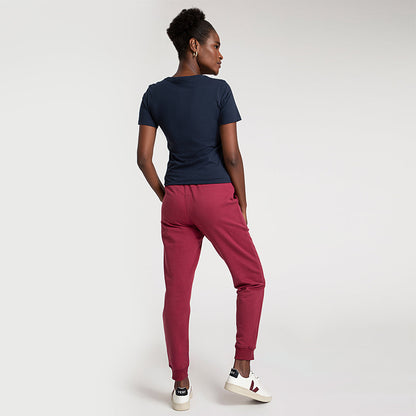 Calça Jogger de Moletom Feminina - Tinto