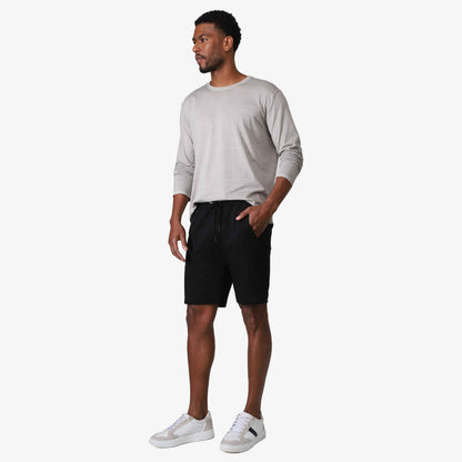 Bermuda Moletom Masculina - Preto