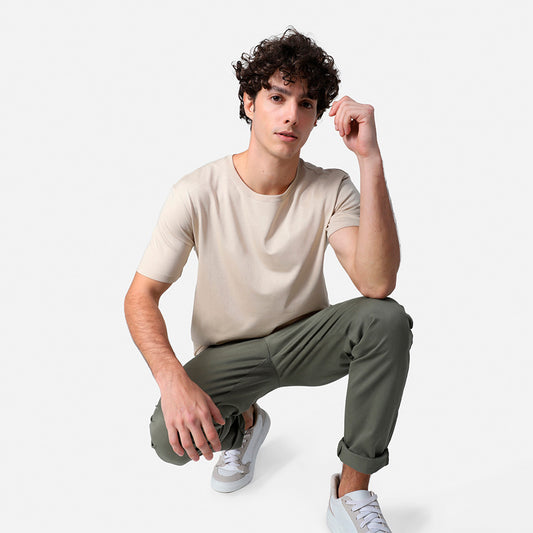 Camiseta Pima Masculina | Life Collection - Khaki