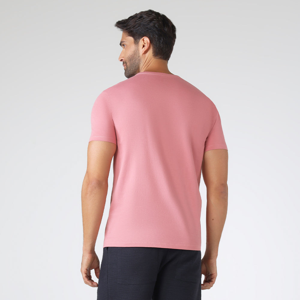 Camiseta Algodão Premium Masculina | Everyday Collection - Rose