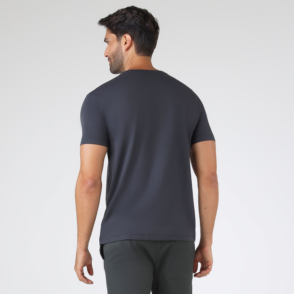 Camiseta Algodão Premium Masculina | Everyday Collection - Cinza Escuro