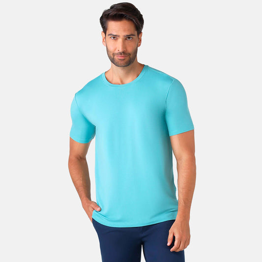 Camiseta Modal Masculina | Travel T-Shirt - Azul Turquesa