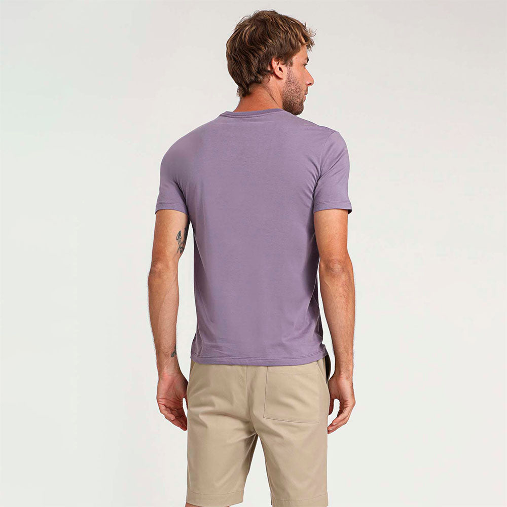 Camiseta Pima Gola V Masculina | Life Collection - Roxo Ametista