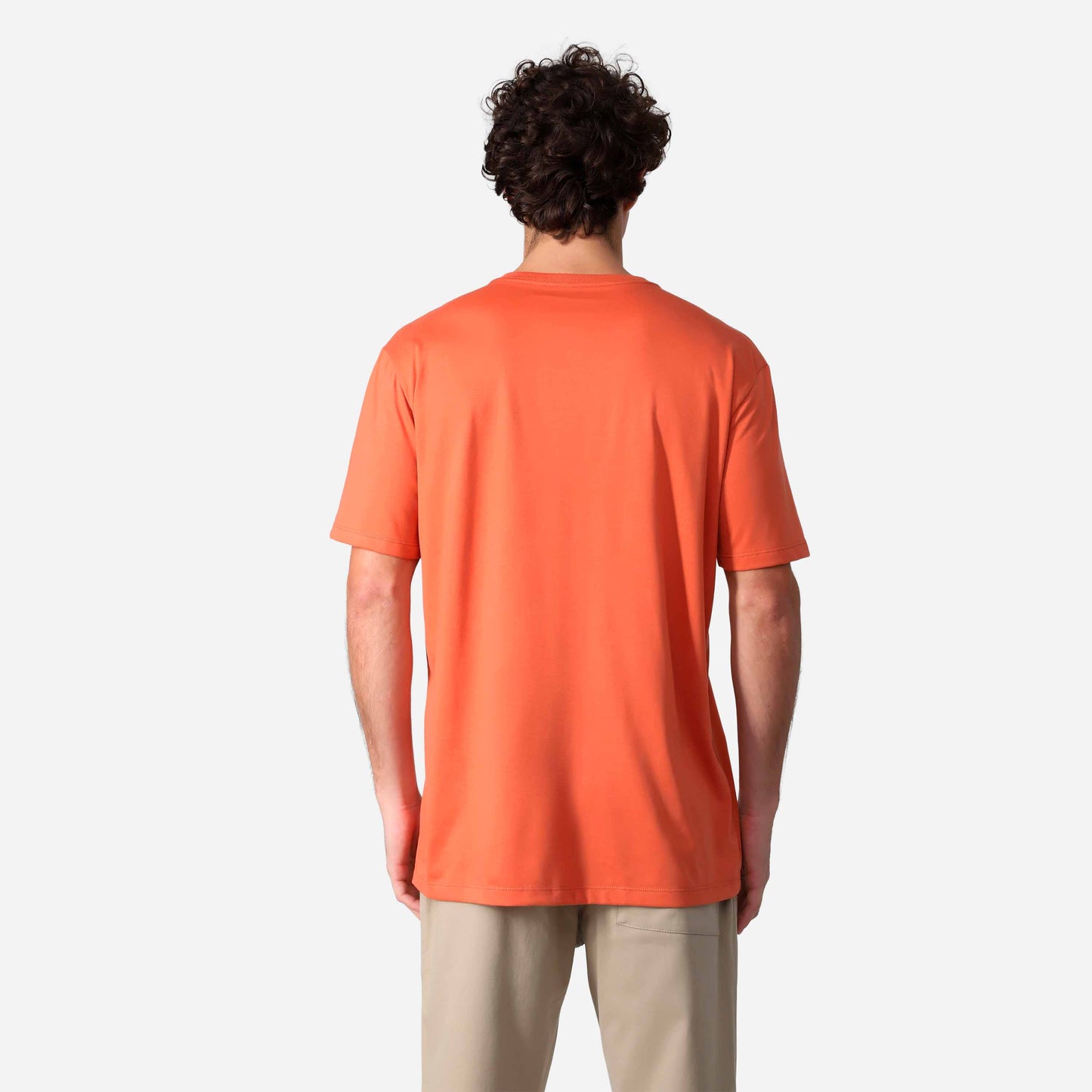 Camiseta Pima Gola V Masculina | Life Collection - Marrom Telha