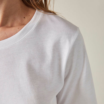 Camiseta Pima Feminina | Life Collection - Branco Marfim