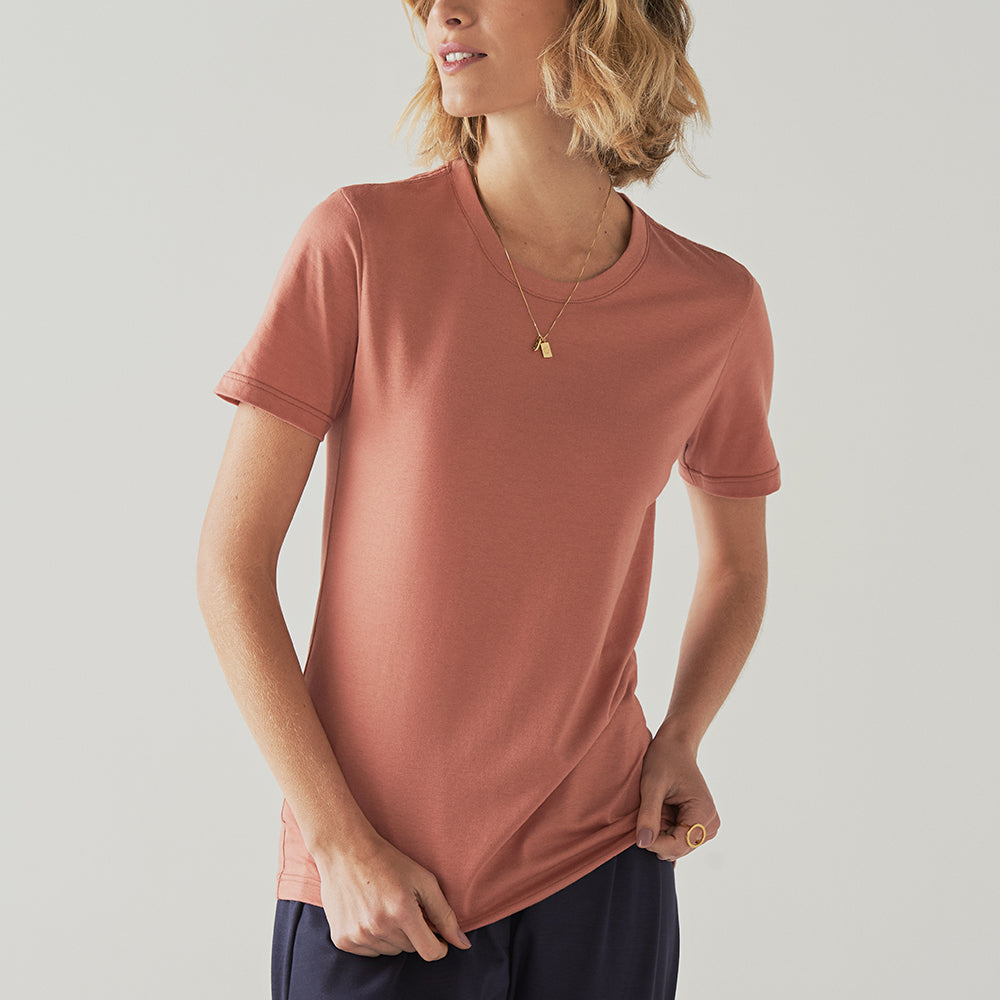 Camiseta Algodão Premium Feminina | Everyday Collection - Nude