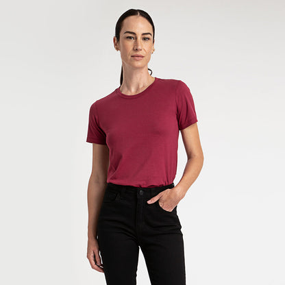 Camiseta Algodão Premium Feminina | Everyday Collection - Tinto