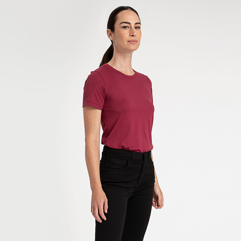 Camiseta Algodão Premium Feminina | Everyday Collection - Tinto