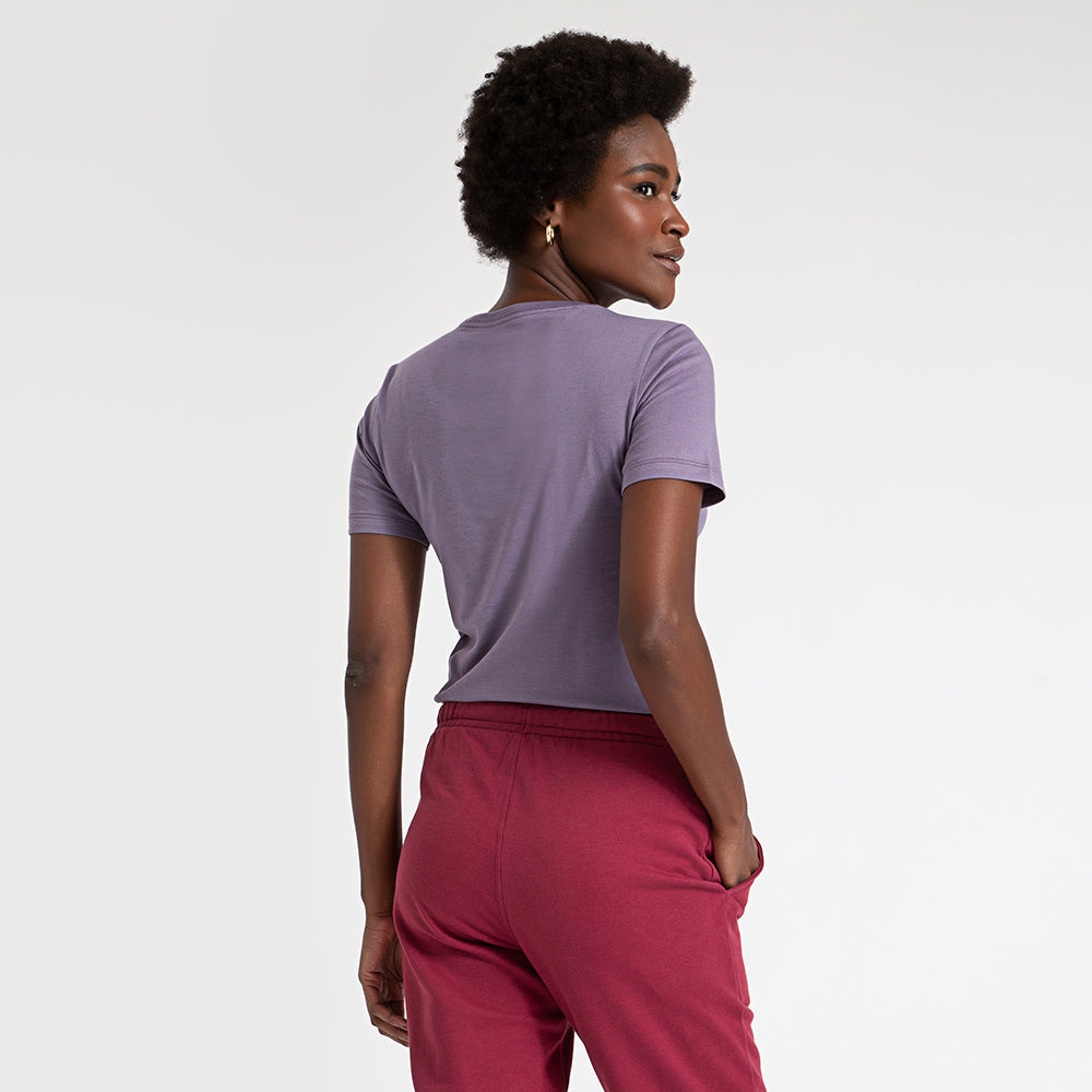 Camiseta Algodão Premium Feminina | Everyday Collection - Roxo Ametista