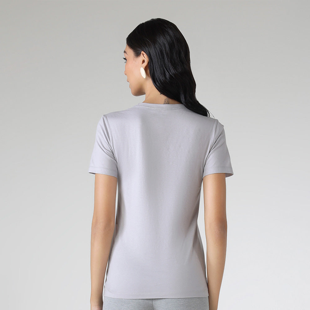 Camiseta Algodão Premium Feminina | Everyday Collection - Cinza Claro