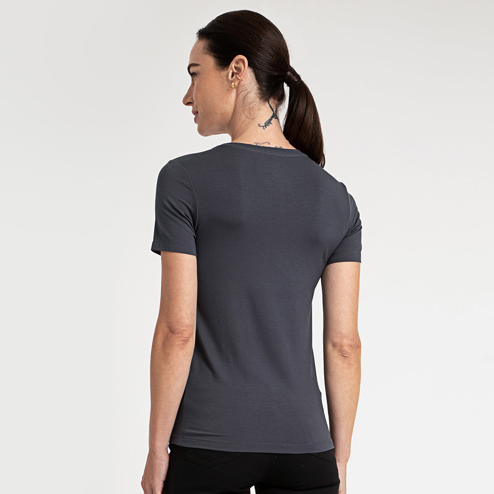 Tech T-Shirt Modal Premium Feminina | Basico.com - Grafite