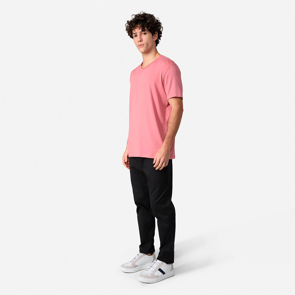 Tech T-Shirt Modal V Premium Masculina | Basico.com - Rose