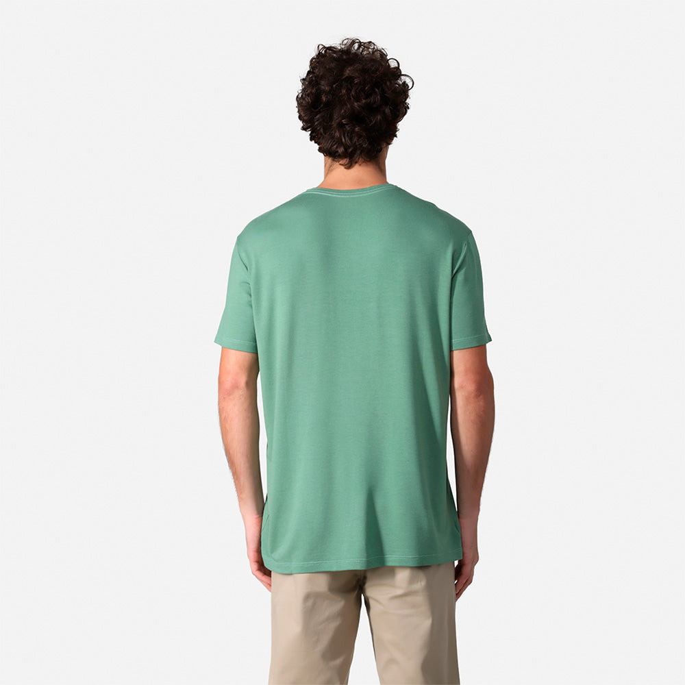 Camiseta Modal Gola V Masculina | Travel Collection - Verde Oliva