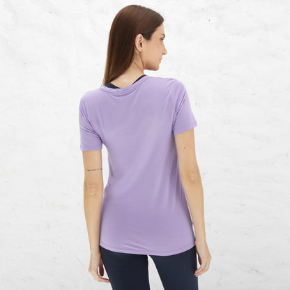 Tech T-Shirt Modal V Premium Feminina | Basico.com - Lilás