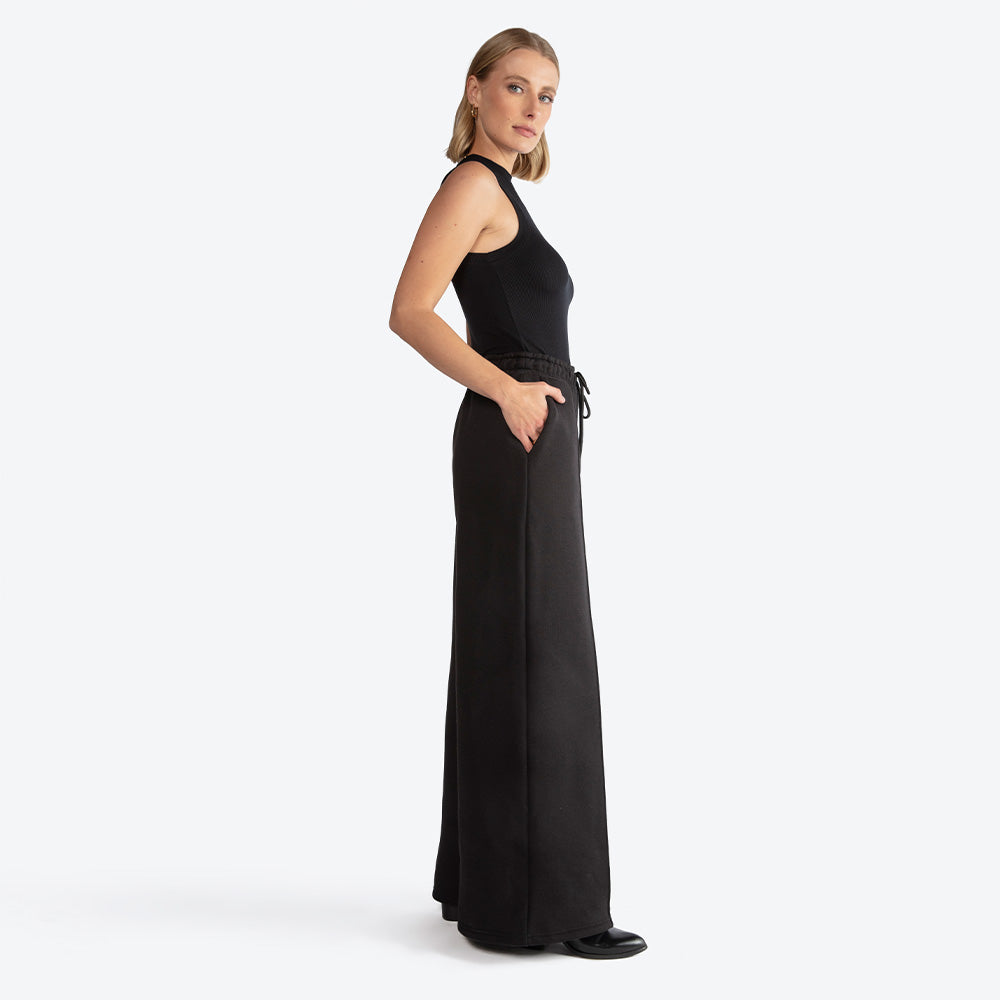 Regata Canelada Viscose Feminina - Preto