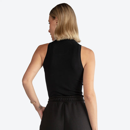 Regata Canelada Viscose Feminina - Preto