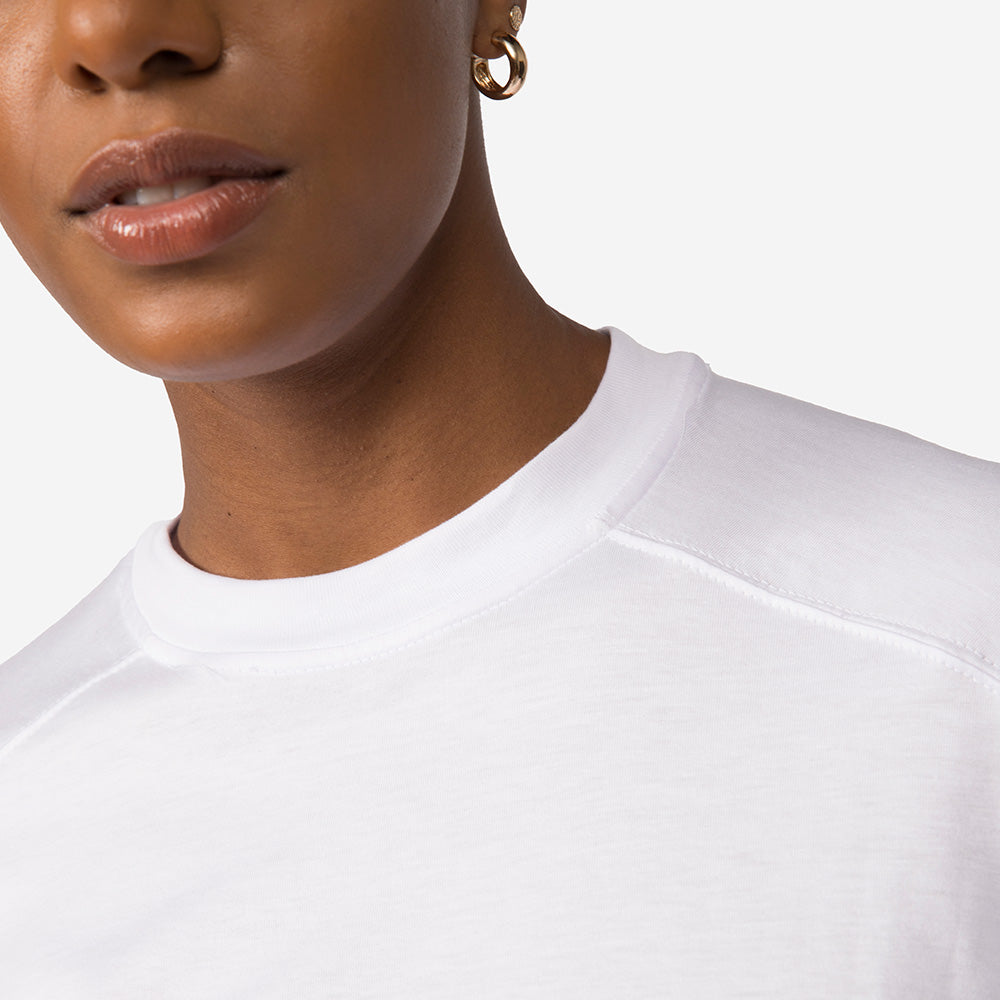 Camiseta Pima Recortes Feminina | Life Collection - Branco