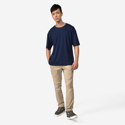 Camiseta Boxy Algodão Premium Masculina | Everyday Collection - Azul Marinho