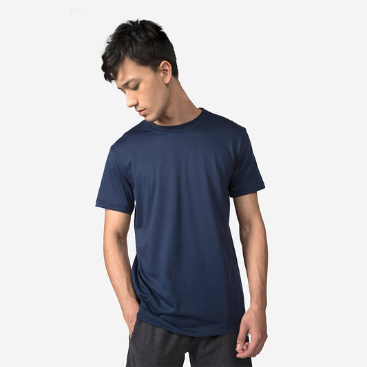 Camiseta Pima Punho Masculina | Life Collection - Azul Marinho