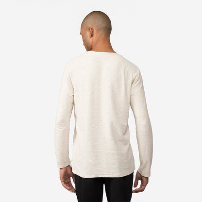 Blusa Blend Linho Textura Masculina - Off White