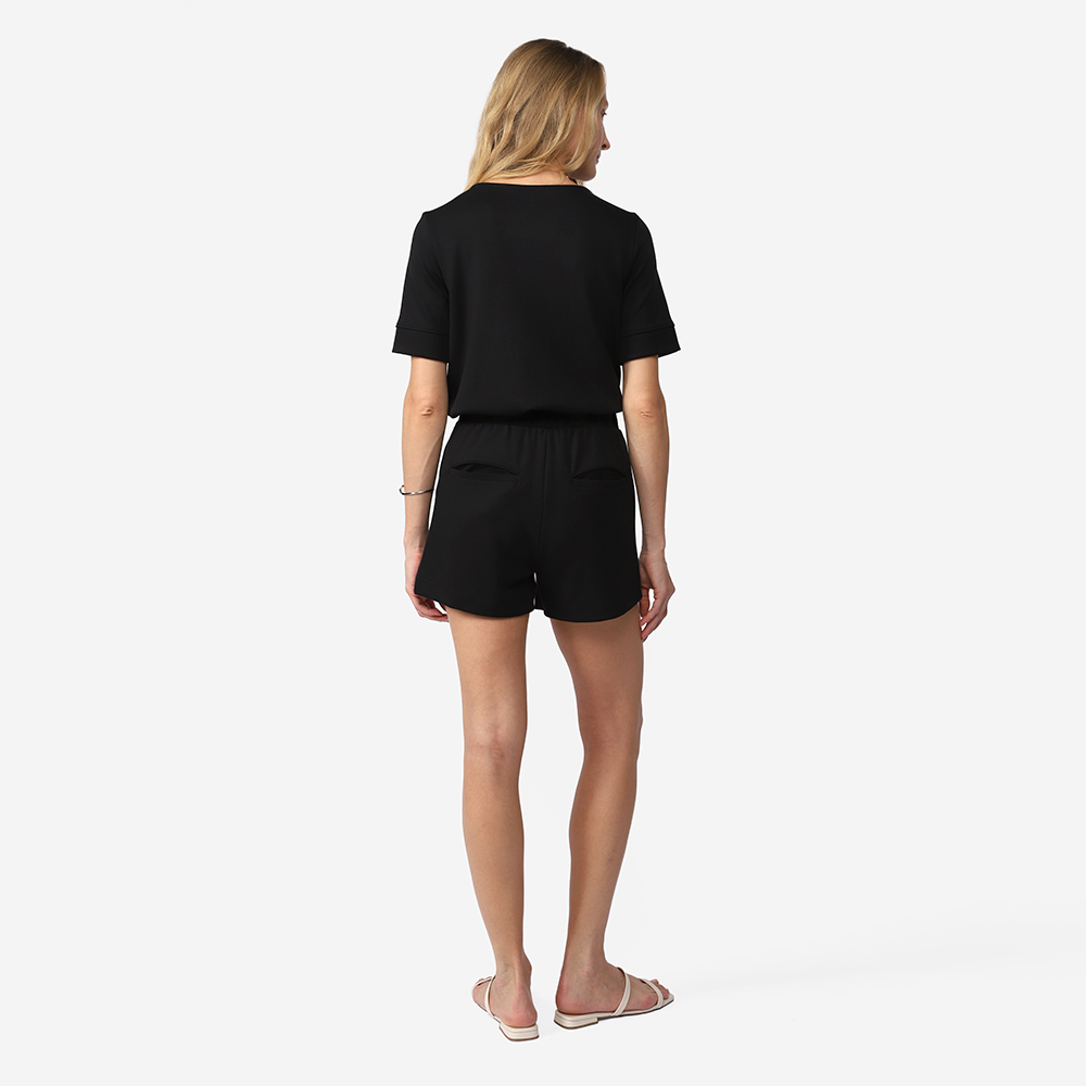 Shorts Malha Estruturada Feminino - Preto