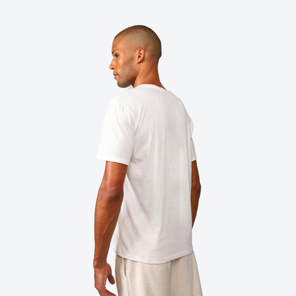 Camiseta Malha Linho Masculina - Off White